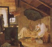 Carl Spitzweg The Poor Poet oil painting reproduction